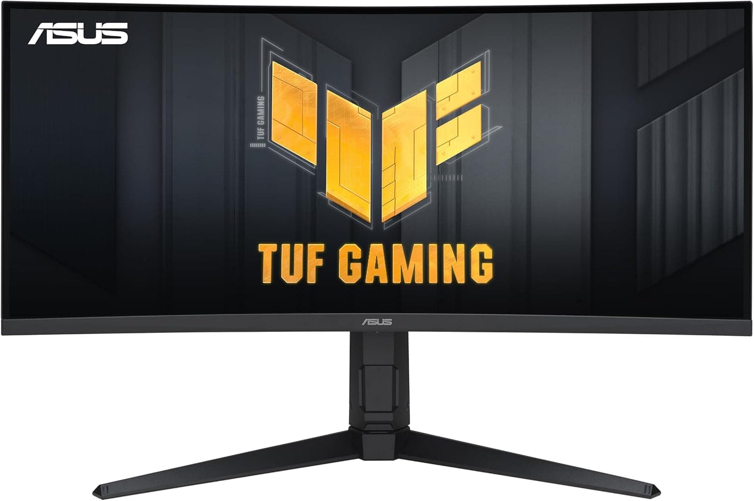 ASUS TUF Gaming VG34VQL1B 34” Curved HDR Monitor, WQHD (3440x1440), 165Hz, 1ms, Extreme Low Motion Blur, FreeSync Premium, Eye Care, DisplayPort HDMI USB, Height Adjustable, HDR 400
